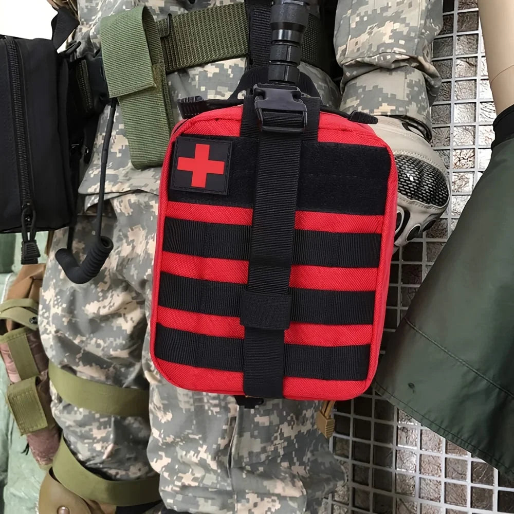 205PCS Universal First Aid Kit - Compact Emergency Medical Supplies for Home Travel Outdoor Camping and Safety