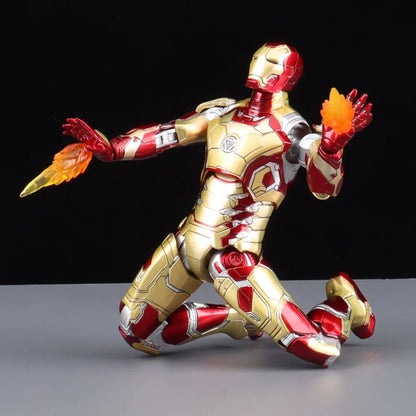ZD Toys 7" Iron Man Action Figures – Joint Movable MK1 to MK50 Movie Collectible Dolls