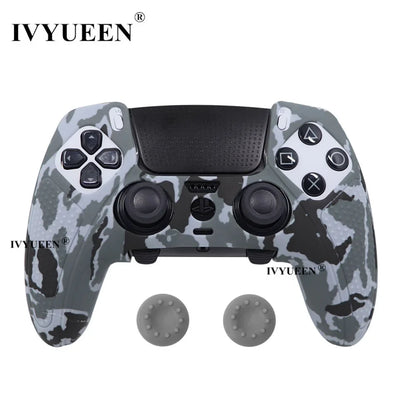 IVYUEEN Water Transfer Printing Silicone Protective Skin for PS5 DualSense Edge Controller