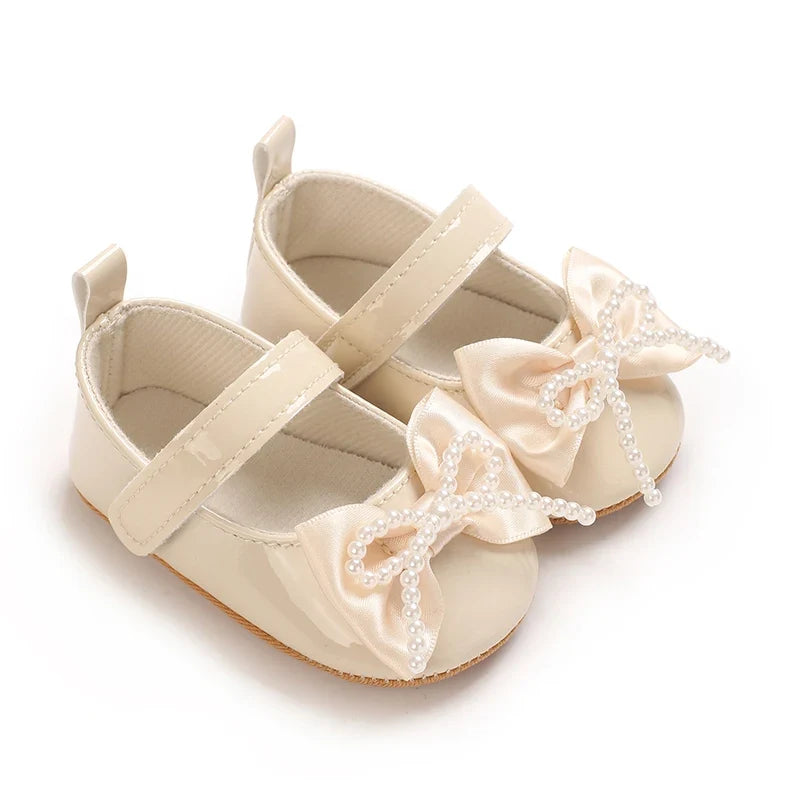 Infant Princess Pre-Walker Shoes - Bowknot Soft Sole Sandals for Baby Girls 0–1 Year