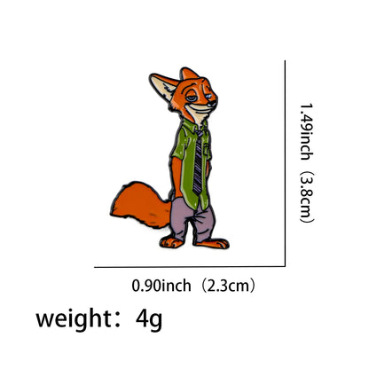 Mermaid Enamel Pins – Kawaii Fox Cartoon Brooches for Clothes, Backpacks & Gifts