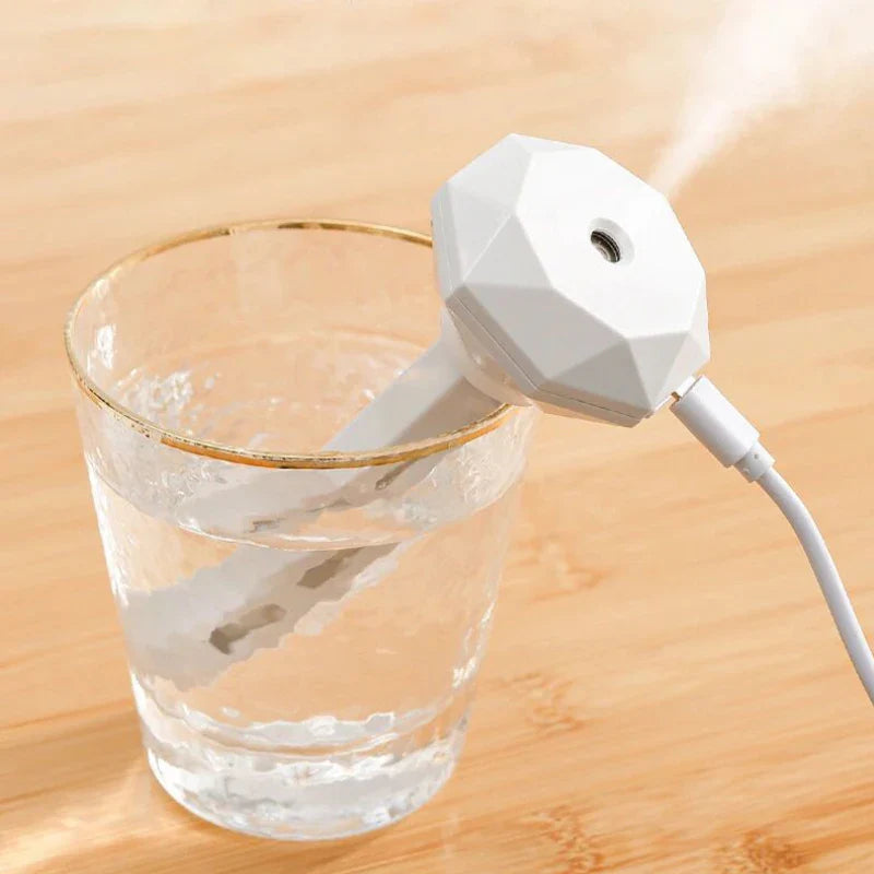 Mini USB Ultrasonic Humidifier & Air Diffuser — Portable Car/Home Aroma Mist Maker with LED Light