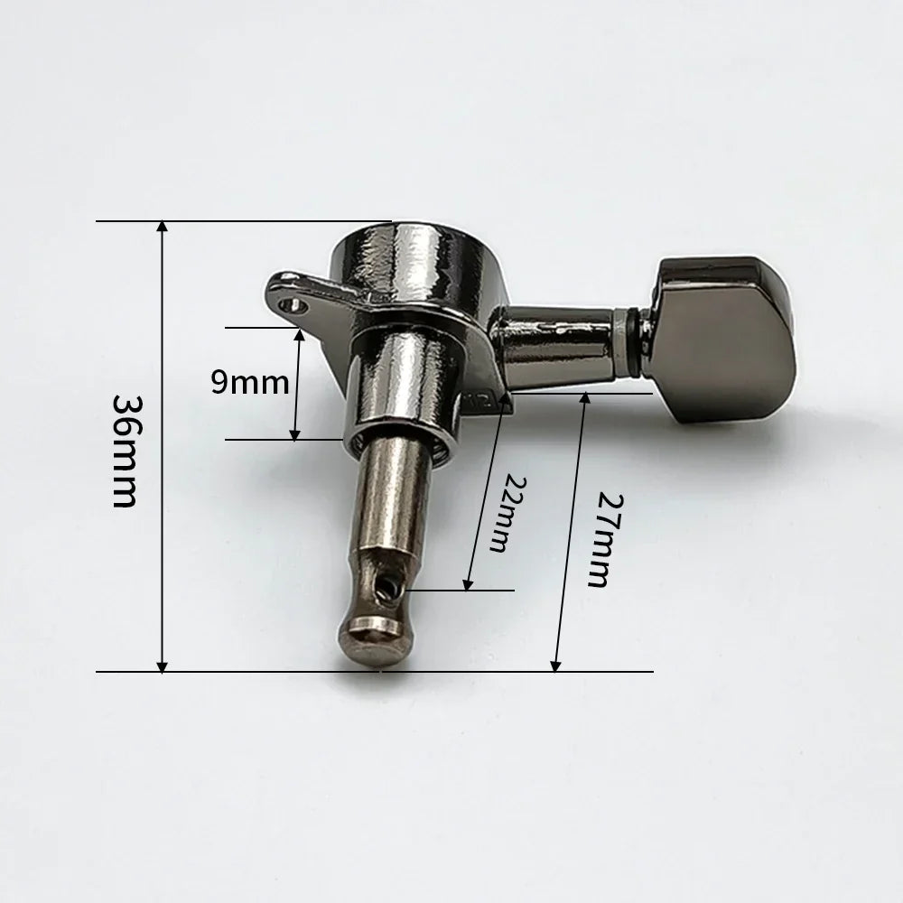 6PCS Locking Guitar Tuning Pegs – 3L3R String Tuners for Acoustic Guitar with Machine Head Knobs