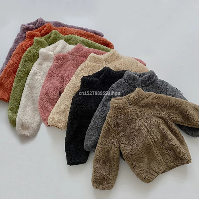Kids Winter Coats 2024 - New Warm Fleece Jacket for Boys & Girls, Autumn & Spring Outerwear for Children