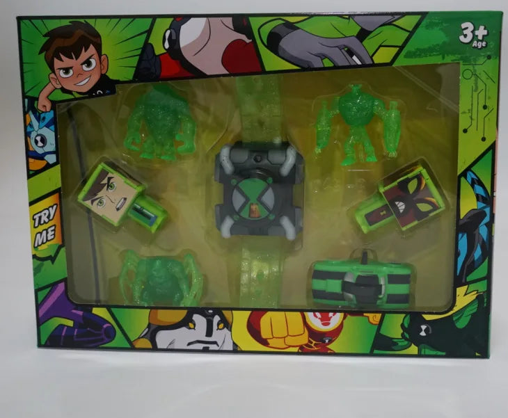 Omnitrix BEN10 Action Figure – Ben Tennyson Projection Watch with Sound & Light, Kids’ Smart Toy Gift
