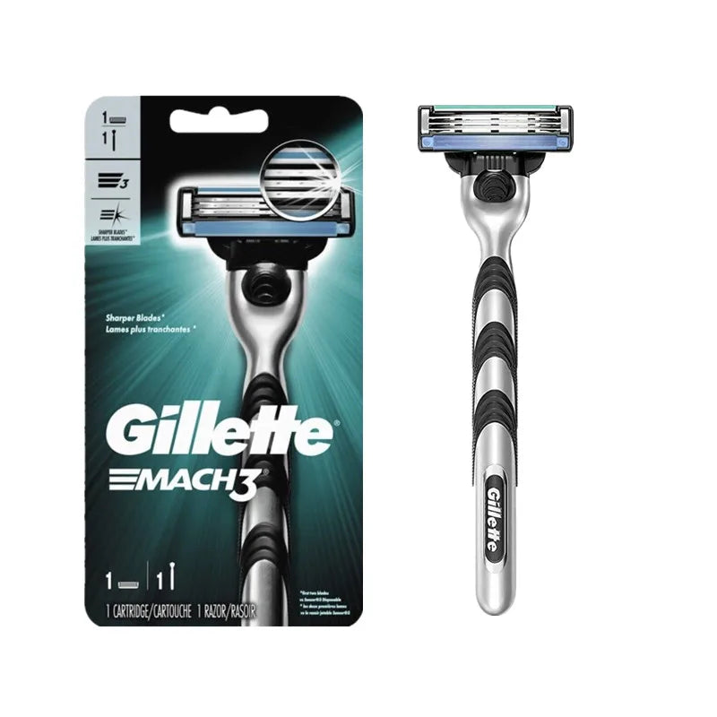 Gillette MACH 3 Men's Razor - 3-Layer Blades for Fast, Smooth Shaving and Beard Cutting