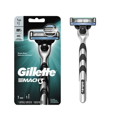 Gillette MACH 3 Men's Razor - 3-Layer Blades for Fast, Smooth Shaving and Beard Cutting