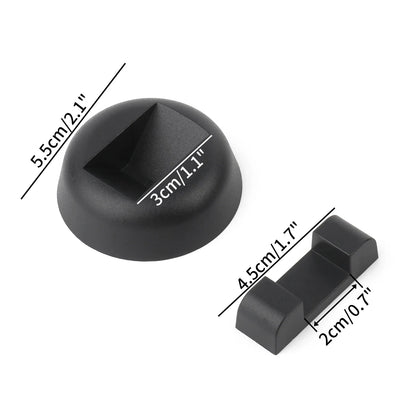 Black 3D Floating Display Case – Free-Standing Jewelry Storage for Rings, Earrings, Necklaces