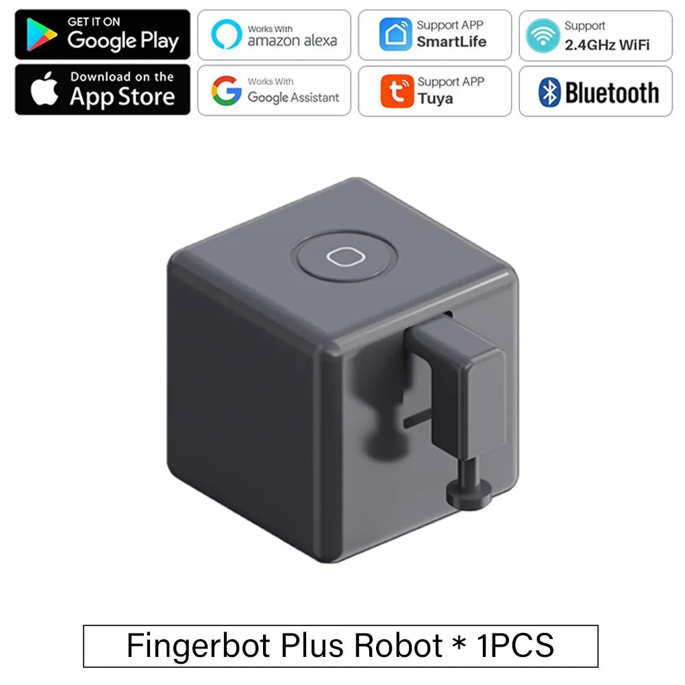 Tuya Zigbee Bluetooth Fingerbot Plus — Smart Button Pusher Switch Bot, Works with Alexa, Google Home & Smart Life App