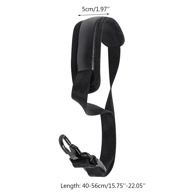 Adjustable Saxophone Neck Strap - Soft, Padded Leather for Alto and Tenor Sax, Breathable Comfort Upgrade