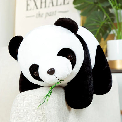20cm Bamboo Panda Plush Toy - Cute Kawaii Stuffed Animal Doll for Kids & Christmas Gifts