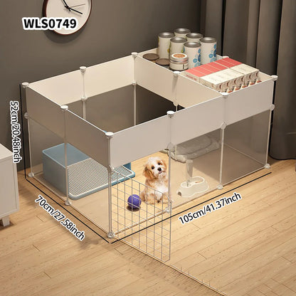 Pet Indoor Dog Fence – Small & Medium Dog House Kennel with Isolation Door