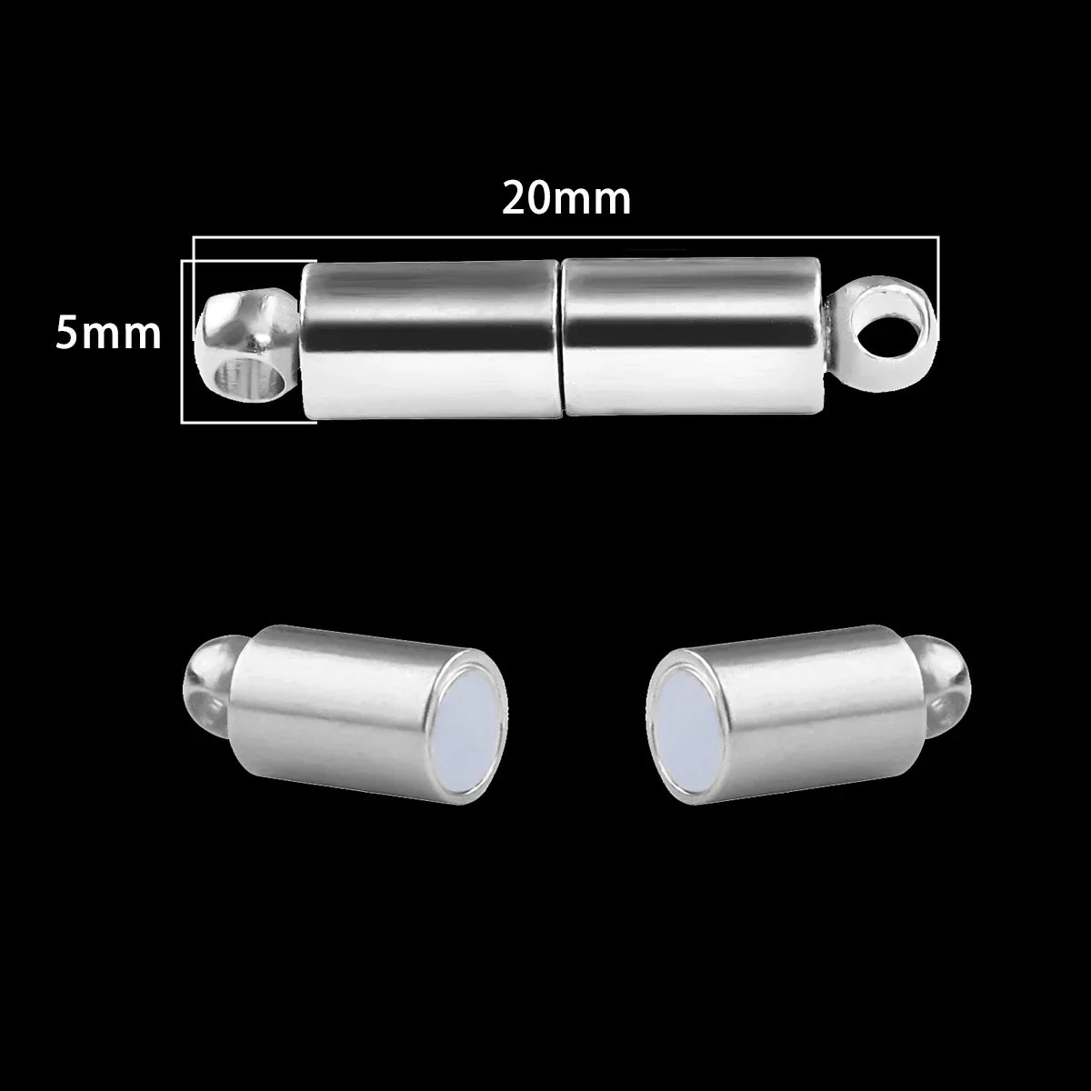 Magnetic Jewelry Clasps - Strong Buckle Connectors with Lobster Clasps for DIY Bracelets, Necklaces & Jewelry Making