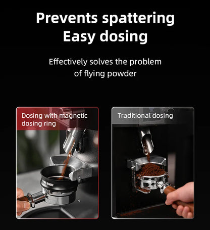 51/54/58mm Magnetic Espresso Dosing Funnel – Coffee Dosing Ring for Portafilter, Barista Brewing Tools