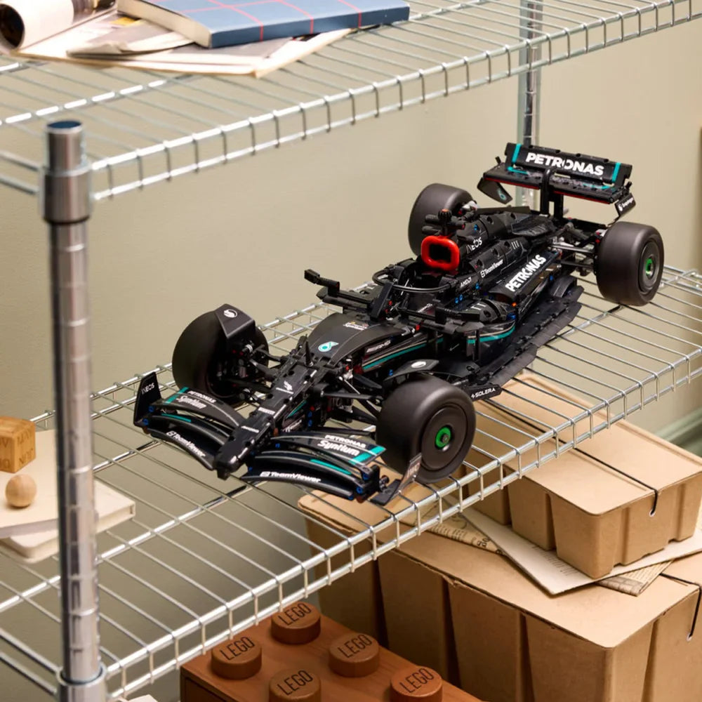 F1 W14 E Technical Performance Building Blocks – 1642PCS Super Race Car Model, Compatible with 42171, 1:8 Scale Toy for Boys Gift