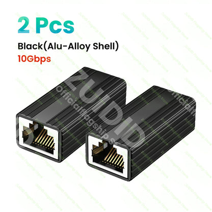 1/2/5/10Pcs 10Gbps RJ45 Coupler – Female to Female Gigabit Network Extender for Cat8/Cat7/Cat6 Ethernet Cable Adapter