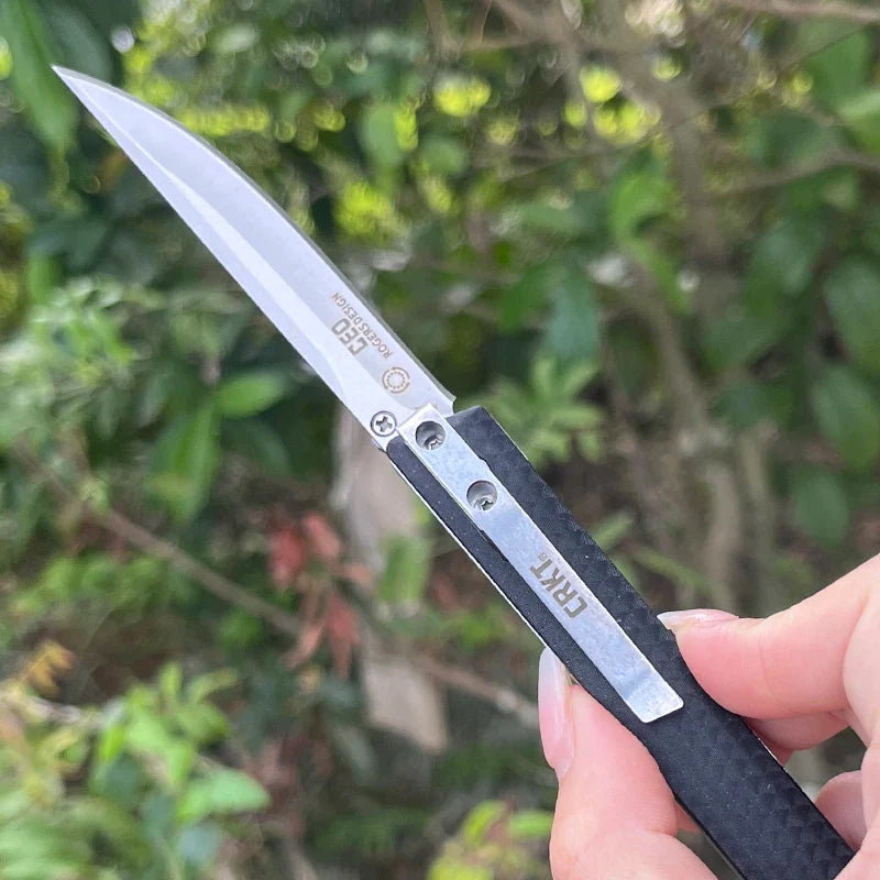 7096 Premium Folding Survival Knife – High Hardness Stainless Steel EDC Camping Knife