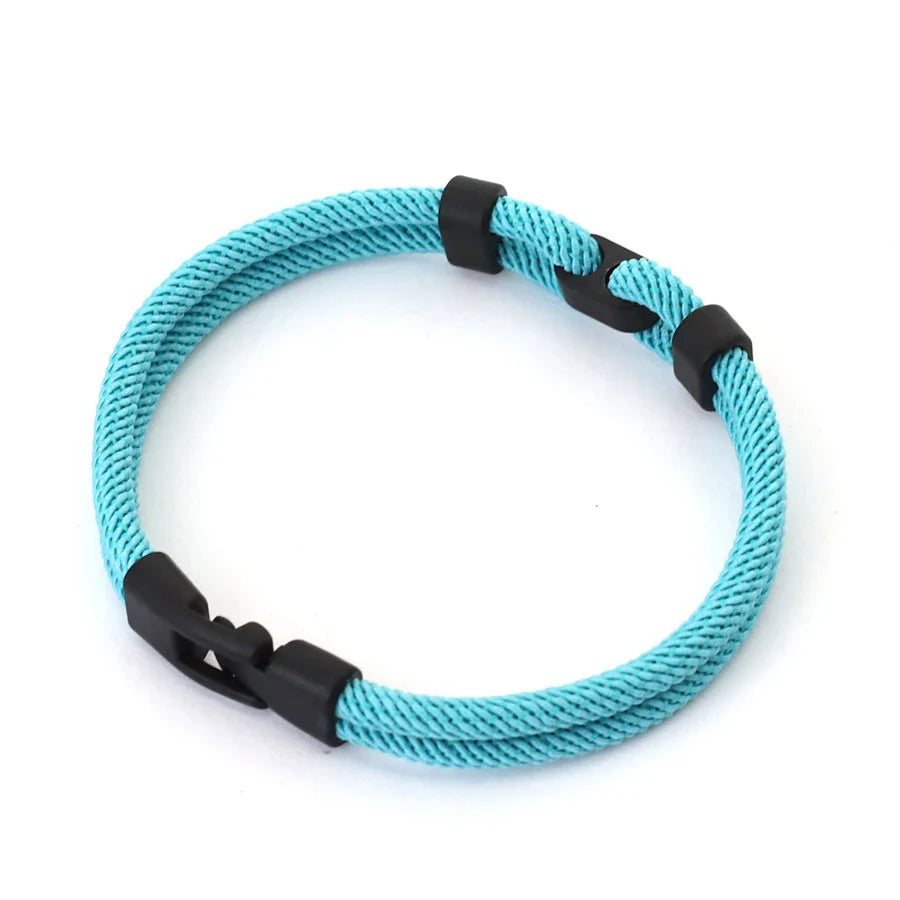 Personalized Men's Thread Bracelet – 4mm Milan Rope Bangle, 6 Color Wrap, Grade A Gift for Boyfriend