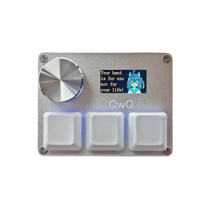 SayoDevice O3C Rapid Trigger Gaming Keyboard with Knob & Screen – Hall Effect Magnetic Switch Macropad for OSU & Shortcuts