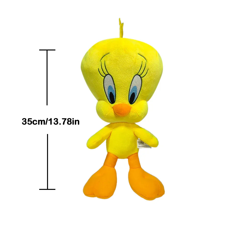 Looney Tunes Plush Toy Set — 20cm Bugs Bunny, 32cm Tweety, Lola Bunny & Daffy Cartoon Peluche