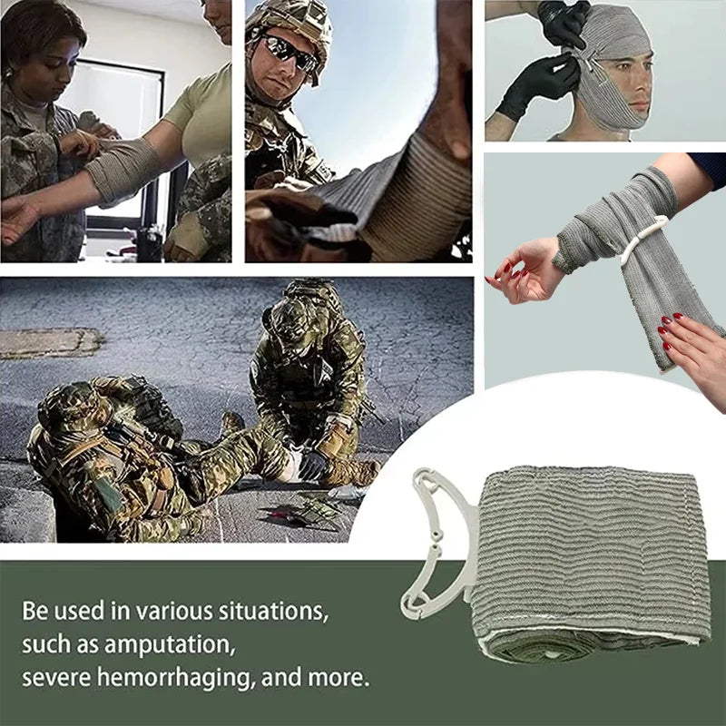 2026 Israeli Emergency Bandage - 4/6 Inch Tactical Trauma Compression Dressing for Outdoor IFAK First Aid Kit
