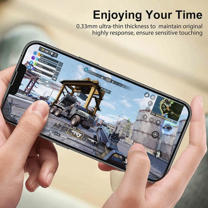 iPhone 16e Tempered Glass Screen Protector — HD Anti-Scratch Full-Coverage, Case-Friendly