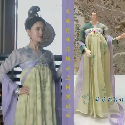 30cm 1/6 Scale Hanfu Doll – TV Drama Female Lead Figure with Costume Set for 12-Inch Bodies