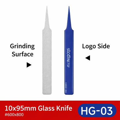 Stedi 2.0 Upgraded Glass File – Washable & Durable Model Polishing Tool for Nub Mark Removal, Grinding & Sanding for Hobby Modelers