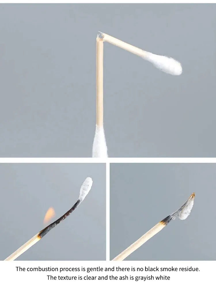 500PCS Disposable Cotton Swabs - Double End Round Head for Makeup, Removal, Cleaning, and Pet Care