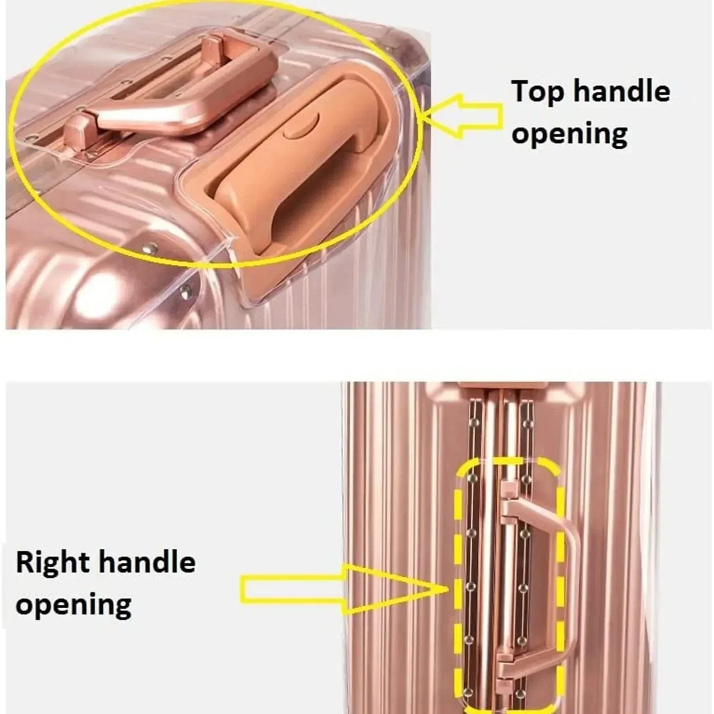 Full Transparent Luggage Cover – Waterproof, Dustproof, Durable PVC Suitcase Protector for Travel