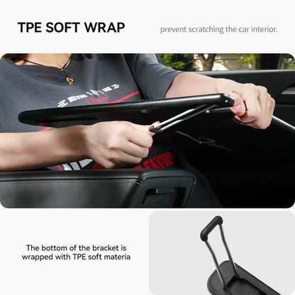 YZ Portable Steering Wheel Laptop Tray for Tesla Model 3/Y/X/S 2018-2025 – Travel Desk & Car Office Table Accessory