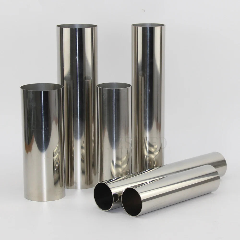 304 Stainless Steel Exhaust Pipe Connector Tube – 1.2mm Thick Muffler Connection Pipe (32–89mm Diameter) for Automotive Use