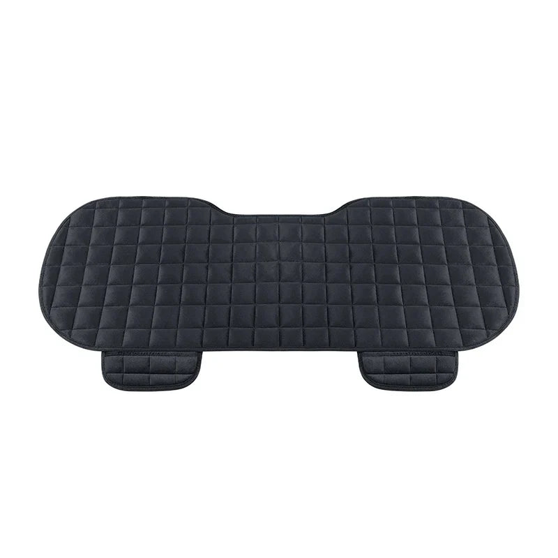 Universal Winter Car Seat Cover Set – Front & Rear Flocking Cloth Anti-Slip Warm Cushion Mat for Car, SUV, Van & Truck Interior Protection