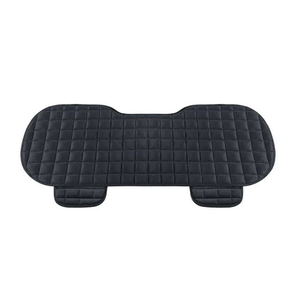 Universal Winter Car Seat Cover Set – Front & Rear Flocking Cloth Anti-Slip Warm Cushion Mat for Car, SUV, Van & Truck Interior Protection