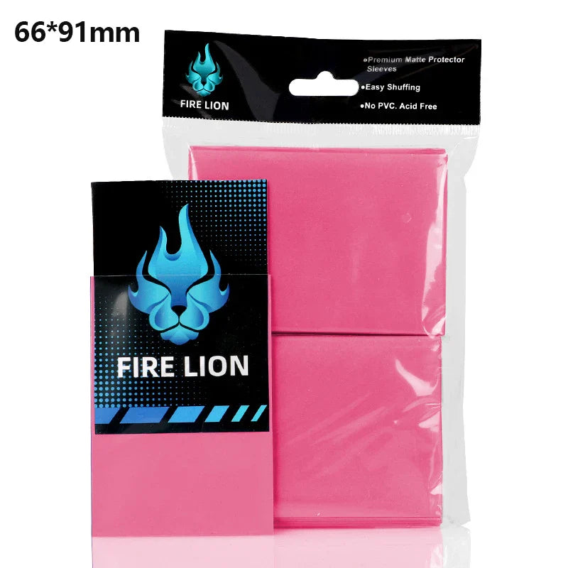 100PCS Matte Card Sleeves 66x91mm — Frosted Trading Card Protectors for MTG & TCG Game Cards