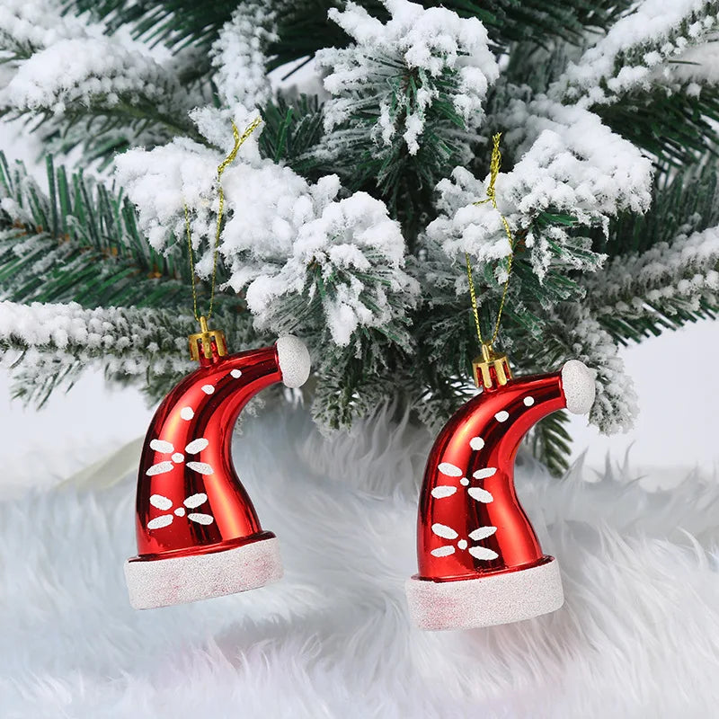 Christmas Tree Hanging Ornament – Red & White Candy Cane Pendant for Xmas, Home Decor & New Year 2024