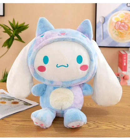 Kawaii Sanrio Cinnamoroll Plushie Toy – Heart Shaped Soft Stuffed Doll, Cute Japanese Cartoon Toy for Children's Birthday Gift