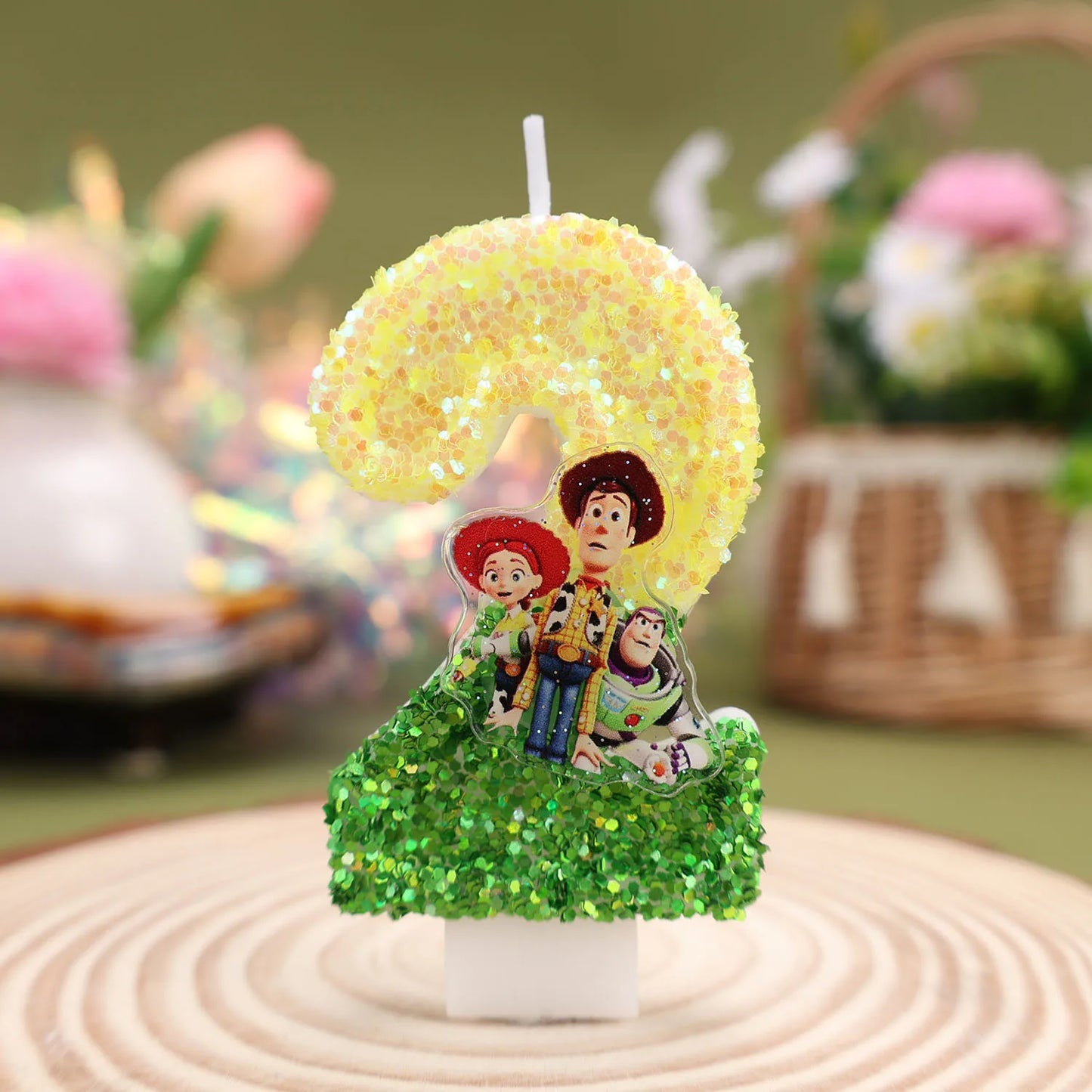 Toy Story Cartoon Number Candles 0-9 - Cute Kids Birthday Cake & Party Decoration Supplies