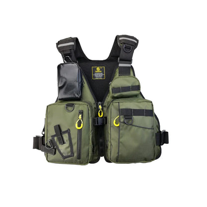 Multi-Functional Life Jacket Vest for Outdoor Fishing – Safety Vest with Storage Pockets & Buoyant Materials