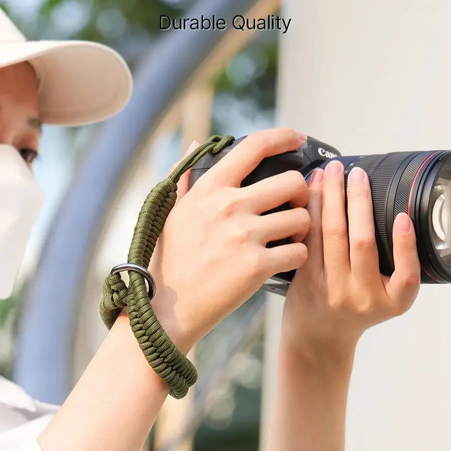 Camera Wrist Strap Hand Grip – Paracord Braided Strap for Pentax, Panasonic, Canon DSLR Cameras Accessories
