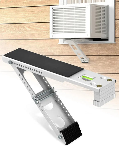 Heavy Duty Foldable AC Wall Mount Bracket – Universal Window Air Conditioner Support Stand, Max Load 200kg Outdoor Installation Rack