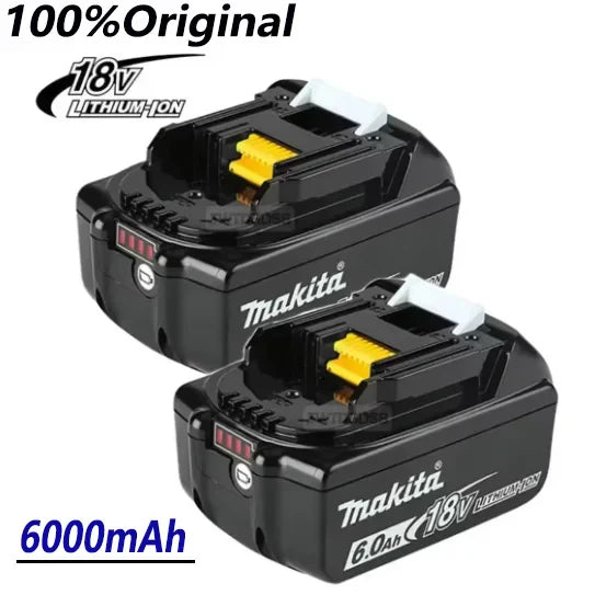 100% Compatible Makita 18V 6000mAh Rechargeable Lithium-Ion Battery – Replacement for BL1860, BL1830, BL1850, BL1860B Tools