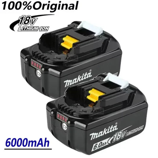 100% Compatible Makita 18V 6000mAh Rechargeable Lithium-Ion Battery – Replacement for BL1860, BL1830, BL1850, BL1860B Tools