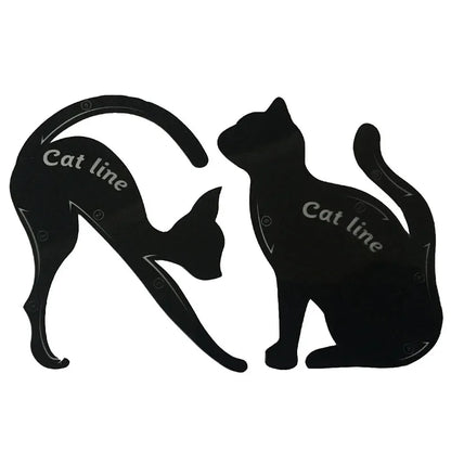 2pcs Cat-Eye Eyeliner Stencil Set – Eyeliner Stamp Templates for Precise Makeup Application