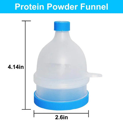 100/200ML Portable Mini Protein Powder Bottle — Keychain Health Container with Funnel for Sports & Outdoors