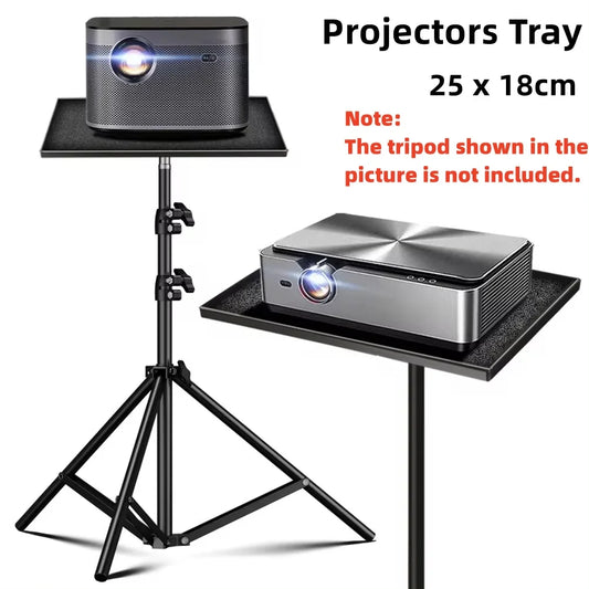 Sound Card Projector Tray with Microphone Tripod Stand – Smartphone, Camera, and Laptop Bracket Platform with 1/4-inch Screw Adapter