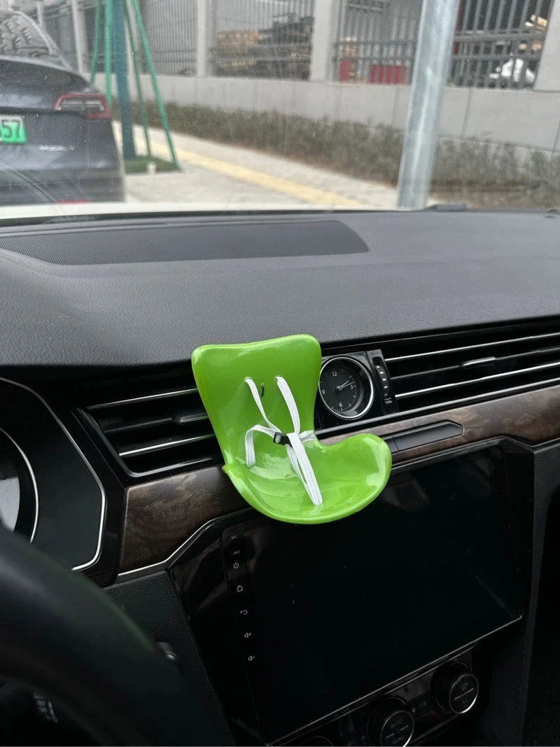 Labubu Car Doll Safety Seat – Kawaii Plush Aromatherapy Air Freshener for Ob11 & Dolls up to 18cm