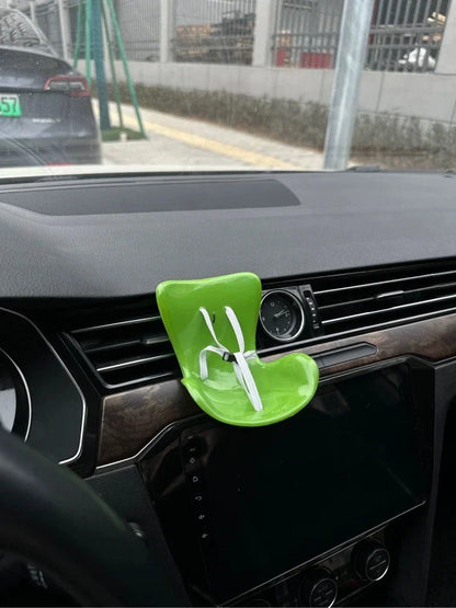 Labubu Car Doll Safety Seat – Kawaii Plush Aromatherapy Air Freshener for Ob11 & Dolls up to 18cm