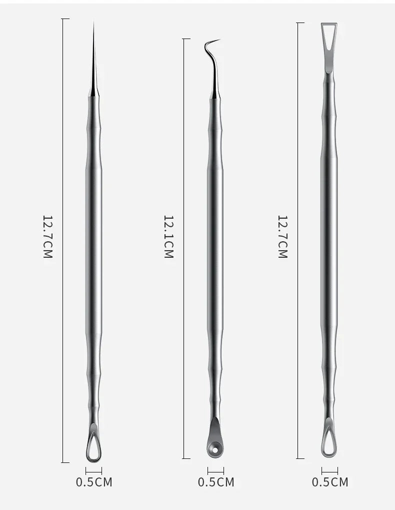 German Ultra-Fine Cell Pimples Blackhead Whitehead Clip - Beauty Salon Acne Removal Tool - Special Needle for Fat Particles
