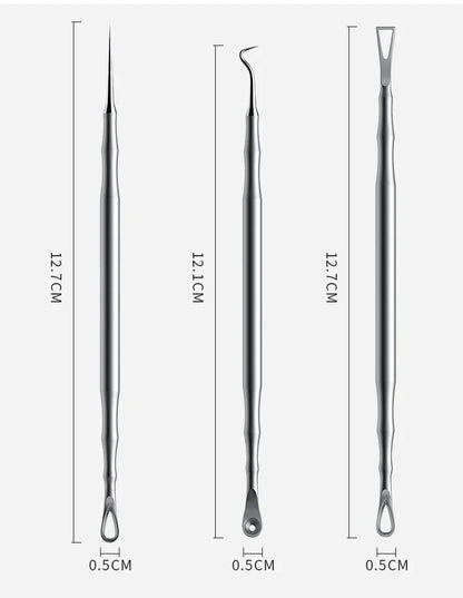 German Ultra-Fine Cell Pimples Blackhead Whitehead Clip - Beauty Salon Acne Removal Tool - Special Needle for Fat Particles